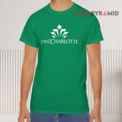 Unc Charlotte Logo Green T shirt