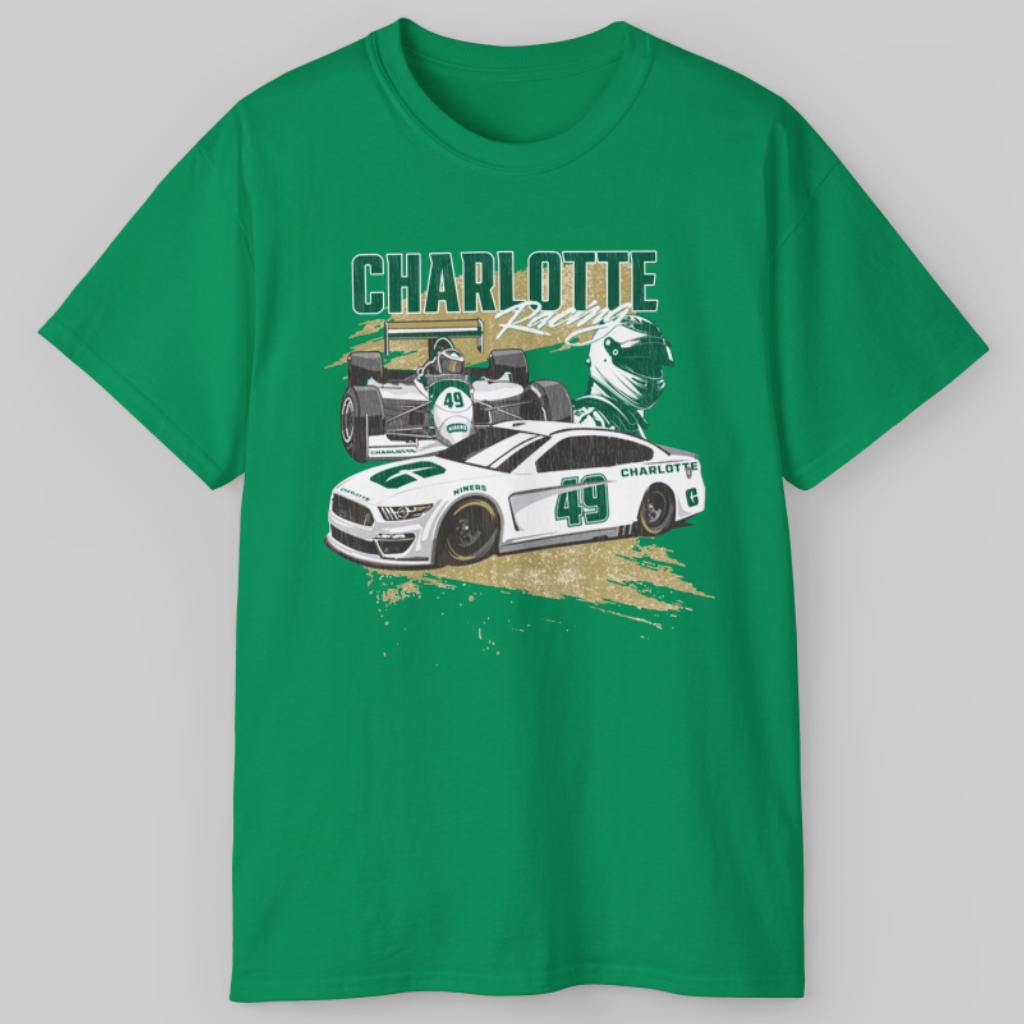 Unc Charlotte Racing T shirt Unc Charlotte Racing T shirt