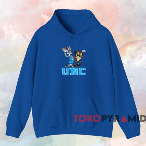 Unc Tar Heels Bugs Bunny And Taz Shirt Blue Hoodie