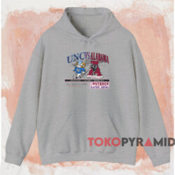 UNC vs Alabama Gator Bowl Shirt 2 Unc Vs Alabama Gator Bowl Shirt Grey Hoodie