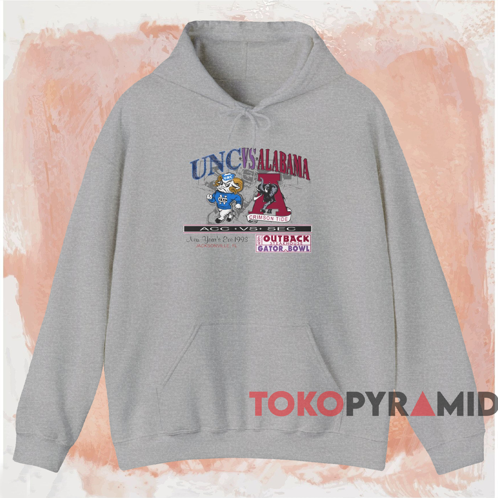 Unc Vs Alabama Gator Bowl Shirt Grey Hoodie Unc Vs Alabama Gator Bowl Shirt Grey Hoodie