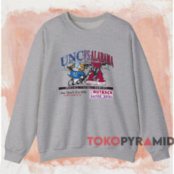UNC vs Alabama Gator Bowl Shirt 4 Unc Vs Alabama Gator Bowl Shirt Grey Sweatshirt