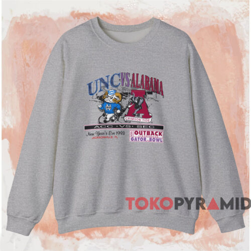 Unc Vs Alabama Gator Bowl Shirt Grey Sweatshirt Unc Vs Alabama Gator Bowl Shirt Grey Sweatshirt