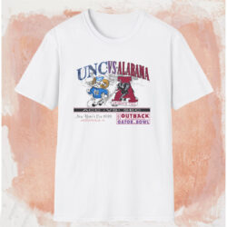 Unc Vs Alabama Gator Bowl Shirt White T shirt