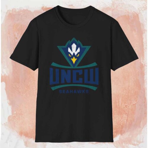 Unc Wilmington Seahawks Primary Logo Shirt Black T shirt