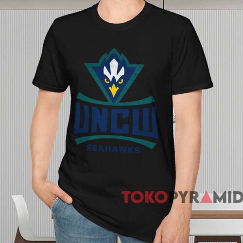 Unc Wilmington Seahawks Primary Logo Shirt Black T shirt