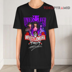 Undertaker Wrestlemania 2021 Signature Black T shirt