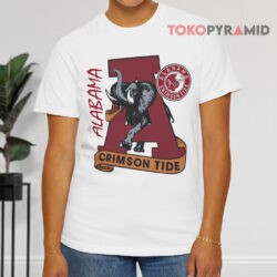 University Of Alabama Logo White T shirt