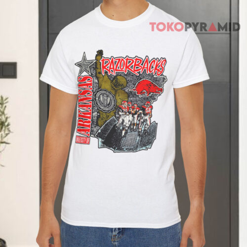University Of Arkansas Razorbacks White T shirt