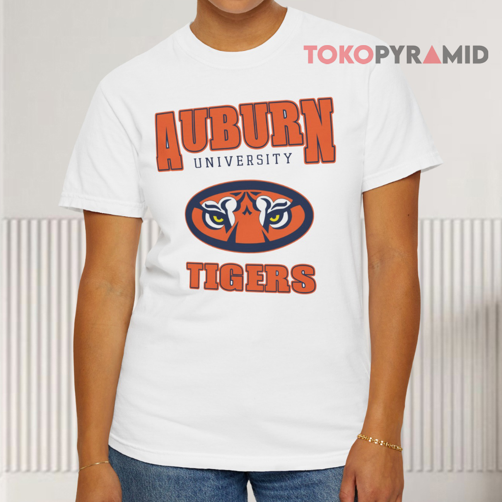 University Of Auburn Tigers Vintage White T shirt University Of Auburn Tigers Vintage White T shirt