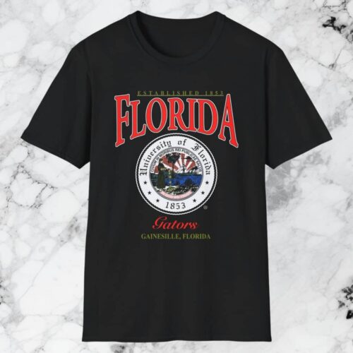 University Of Florida Gators Gainesille Florida Shirt Black T shirt