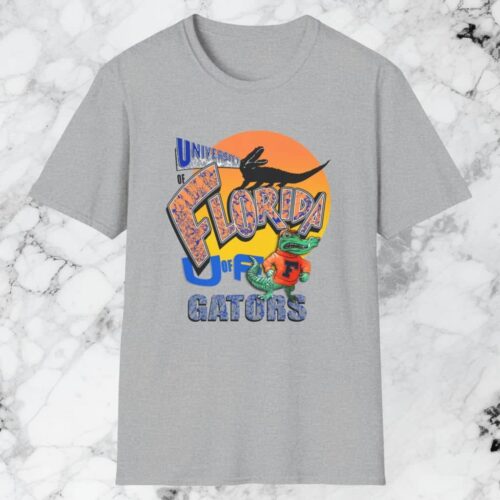 University Of Florida Gators Mascot Sunset Shirt Grey T shirt University Of Florida Gators Mascot Sunset Shirt Grey T shirt