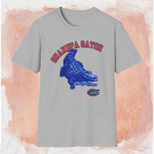 University Of Florida Grandma Gator Logo Shirt Grey T shirt