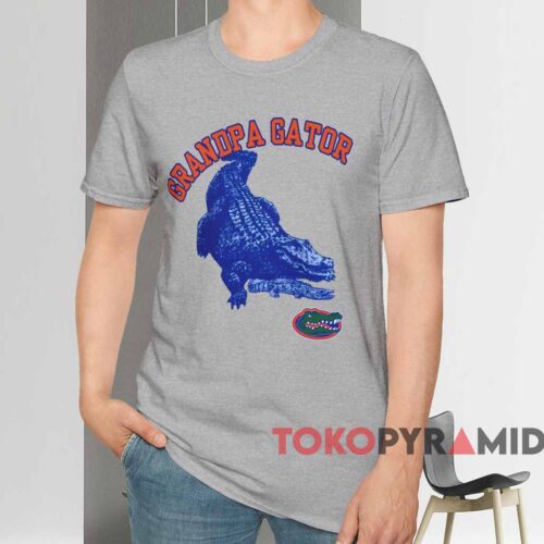 University Of Florida Grandma Gator Logo Shirt Grey T shirt