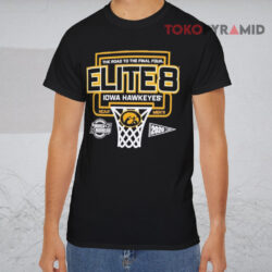 University Of Iowa Men’s Basketball 2026 Elite 8 Black T shirt