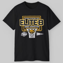 University Of Iowa Men’s Basketball 2026 Elite 8 T shirt