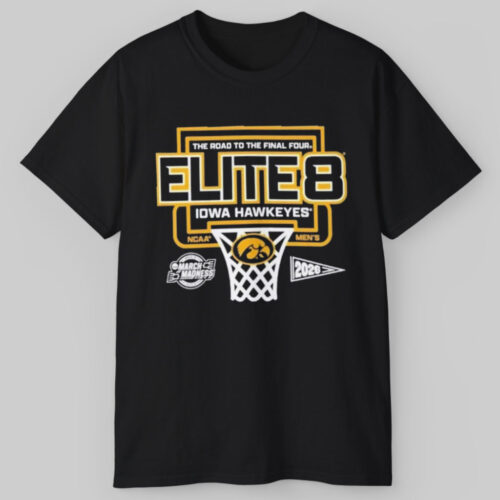University Of Iowa Men’s Basketball 2026 Elite 8 T shirt