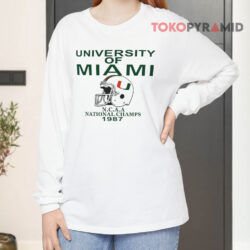University Of Miami Ncaa National Champs 1987 Long sleeved