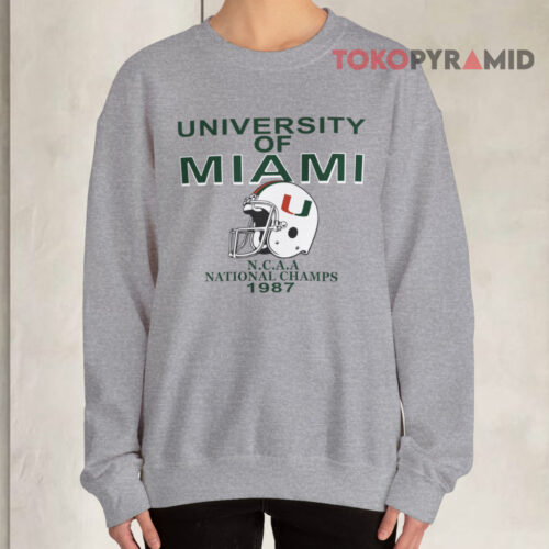 University Of Miami Ncaa National Champs 1987 Sweatshirt