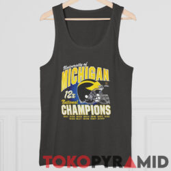 University Of Michigan 12x National Champions 1901 2023 Tank Top