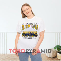 University Of Michigan Wolverines Est 1817 White T shirt