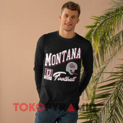 University Of Montana Football Black Long sleeved