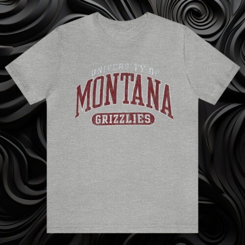 University Of Montana Grizzlies T-shirt Grey T shirt University Of Montana Grizzlies T-shirt Grey T shirt