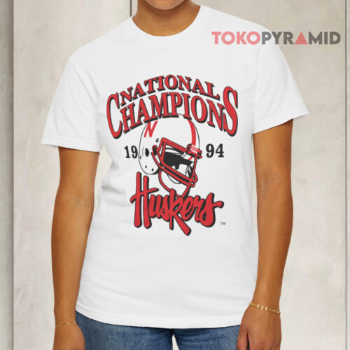 University Of Nebraska Husker 1994 National Champions White T shirt