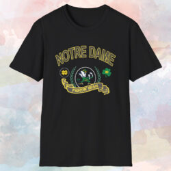 University Of Notre Dame Fighting Irish Shirt Black T shirt