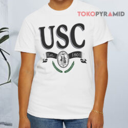 University Of South Carolina Logo White T shirt
