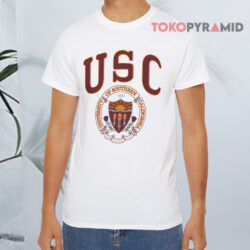 University Of Southern California Big Logo White T shirt