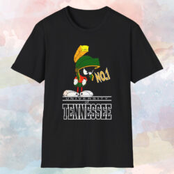 University Of Tennessee Marvin The Martian Shirt Black T shirt