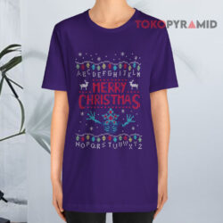 Upside Down Stranger Things Merry Christmas Ugly Sweatshirt 2 Upside Down Stranger Things Merry Christmas Ugly T shirt