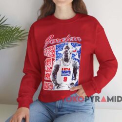 USA Basketball Michael Jordan Dream Team T-shirt 3 Usa Basketball Michael Jordan Dream Team T shirt Red Sweatshirt