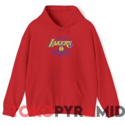 VINTAGE LA LAKERS 1985 NBA World Champions Tee Red Hoodie