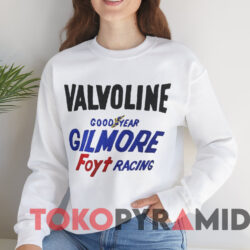 Valvoline Good Year Gilmore Foyt Racing Shirt 2 Valvoline Good Year Gilmore Foyt Racing Shirt White Sweatshirt