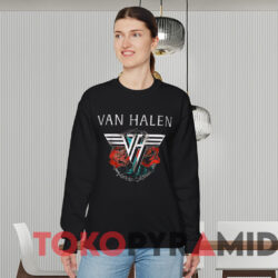 Van Halen 1984 Tour 2 sided T shirt Black Sweatshirt