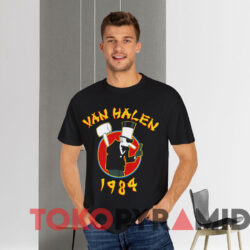 Van Halen 1984 Tour T shirt Black T shirt