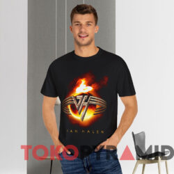 Van Halen Fire Burn Logo T shirt Black T shirt