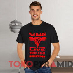 Van Halen Live Whiskey A Go go Hollywood T shirt Black T shirt