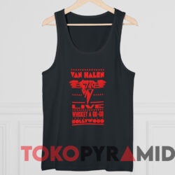 Van Halen Live Whiskey A Go go Hollywood T shirt Black TankTop