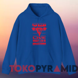 Van Halen Live Whiskey A Go go Hollywood T shirt Blue Hoodie