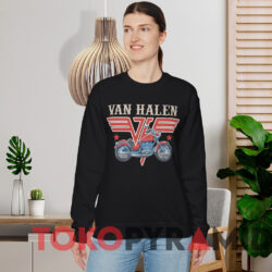 Van Halen Motorcycle T-shirt 2 Van Halen Motorcycle T shirt Black Sweatshirt