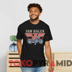 Van Halen Motorcycle T shirt Black T shirt