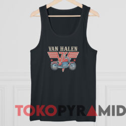 Van Halen Motorcycle T-shirt 4 Van Halen Motorcycle T shirt Black TankTop