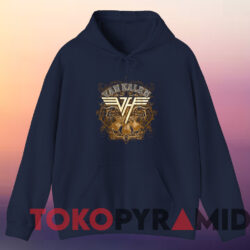 Van Halen Rock N Roll T shirt Navy Hoodie