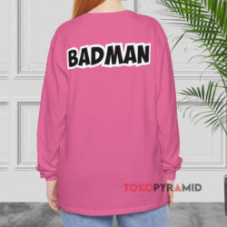 Vegeta Badman Shirt 3 Vegeta Badman Pink Long sleeved