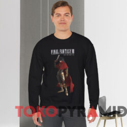 Vincent Valentine In Final Fantasy VII Rebirth FF7R T-shirt 2 Vincent Valentine In Final Fantasy Vii Rebirth Ff7r T shirt Black Sweatshirt