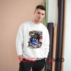 Vintage 00s Dale Earnhardt Jr. Nascar T shirt National Guard White Sweatshirt