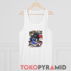 Vintage 00s Dale Earnhardt Jr. Nascar T shirt National Guard White Tank Top